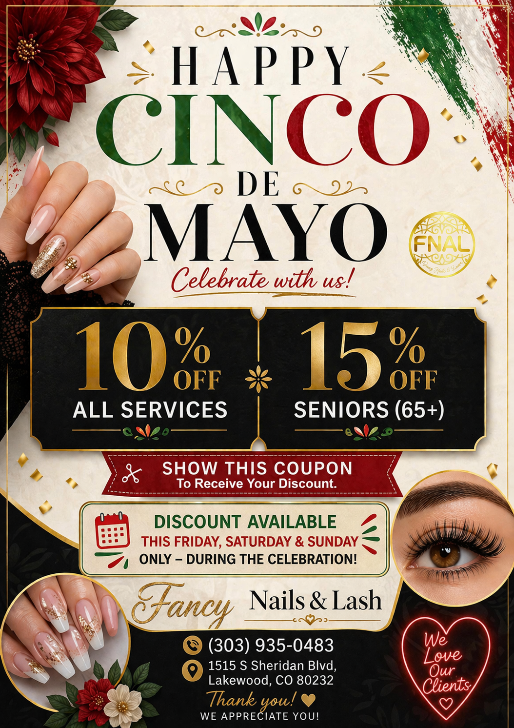 Fancy Nails And Lash logo